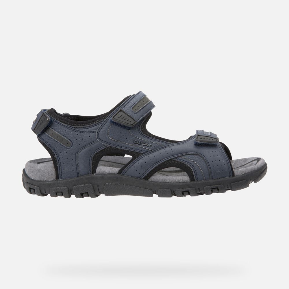 Geox Sandals Navy Strada - Geox Mens Shoes - CLUDNH350